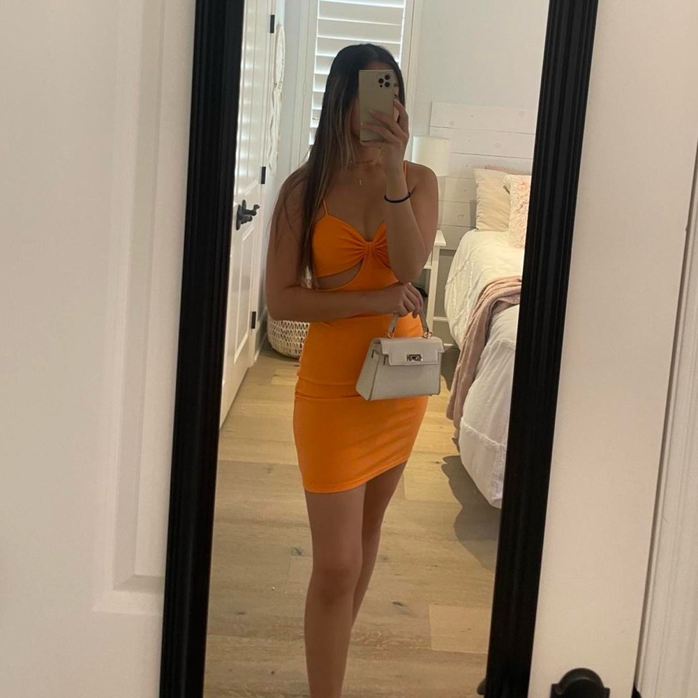 Princess Polly Cutout Mini Dress - Orange